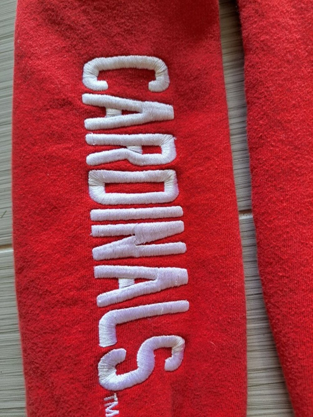 E5 Ball State Cardinals Red Zip-Up Hoodie Sweatshirt Women's L Embroidered - Picture 3 of 9